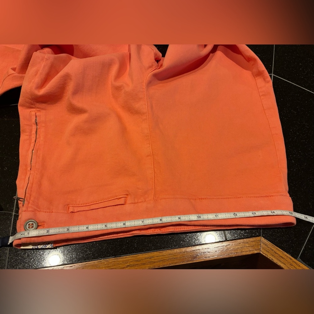 Anthropologie Pilcro Pants The Skipper Side Zip Wide Leg Coral SZ. 30 NWT - Picture 8 of 16